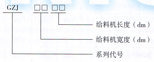 GZJ箱式振動(dòng)給料機(jī)型號(hào)說明圖